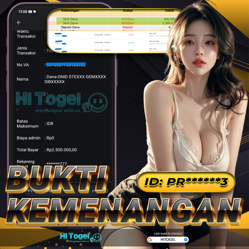 Bukti JP & WD Pemain HiTogel #383
